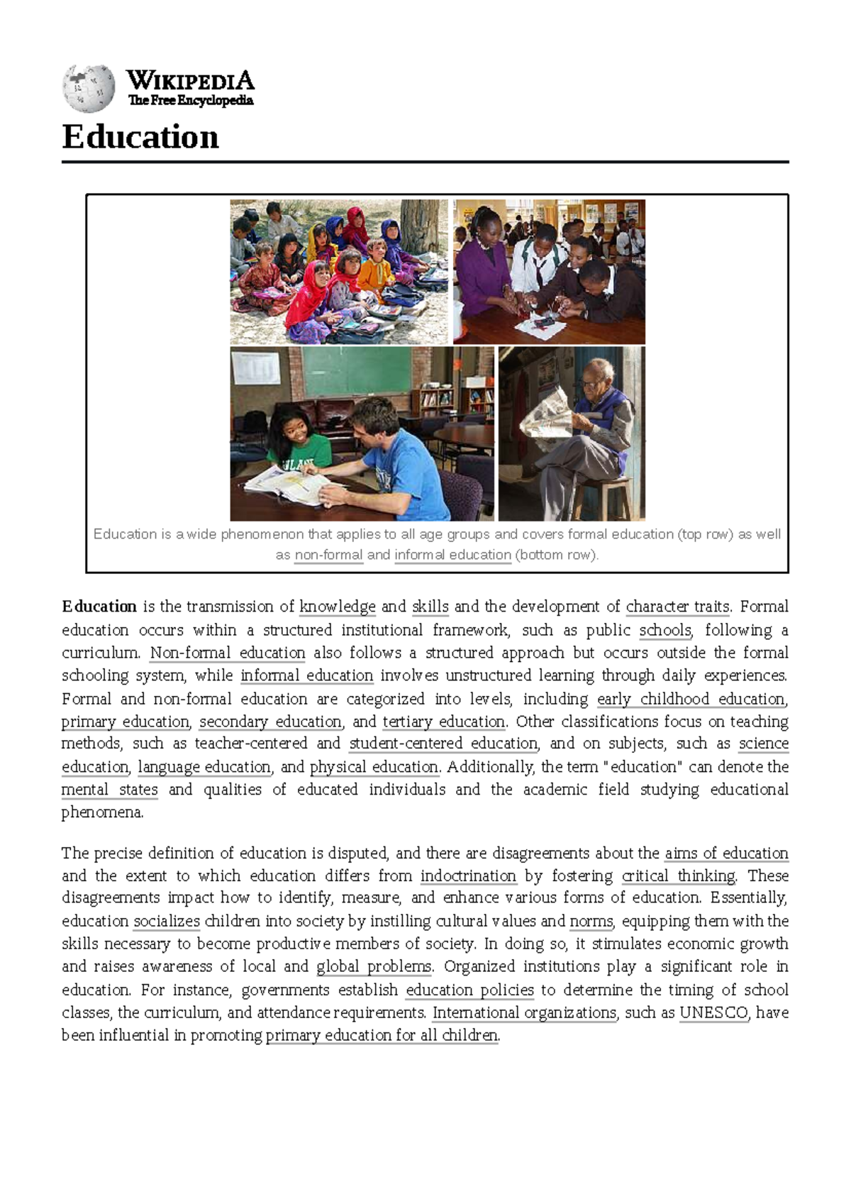 EDU 101: Comprehensive Overview of Education Types and Their Impact ...