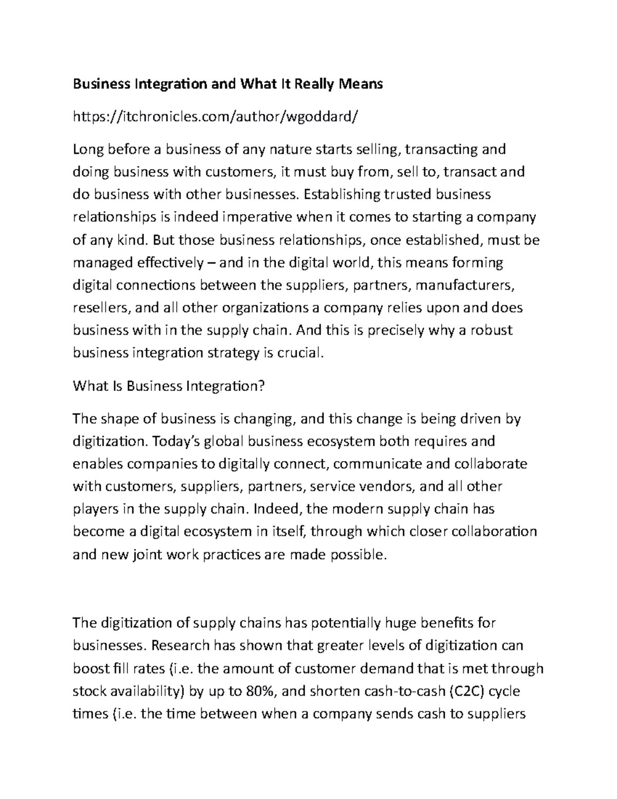 Business Integration Explained: Strategy & Benefits for Success - Studocu