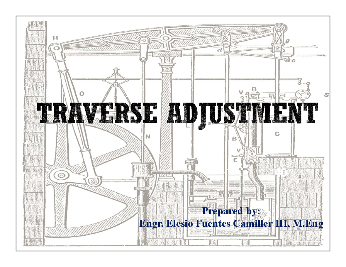 Traverse Adjustment & Linear Error Calculation Techniques - BC 590 Exam ...