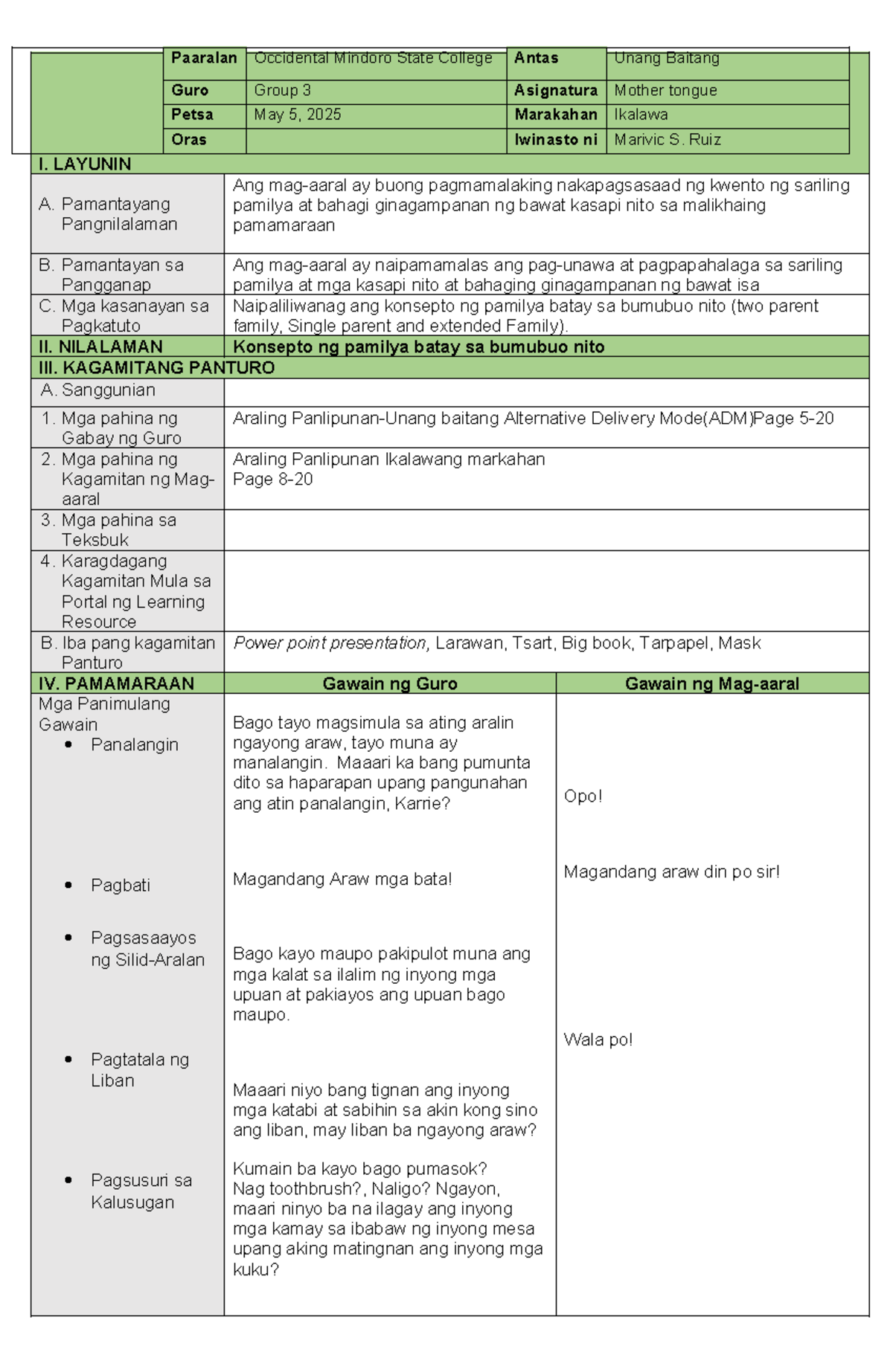 AP Lesson Plan Demo Final - Antas Guro Group 3 - Studocu