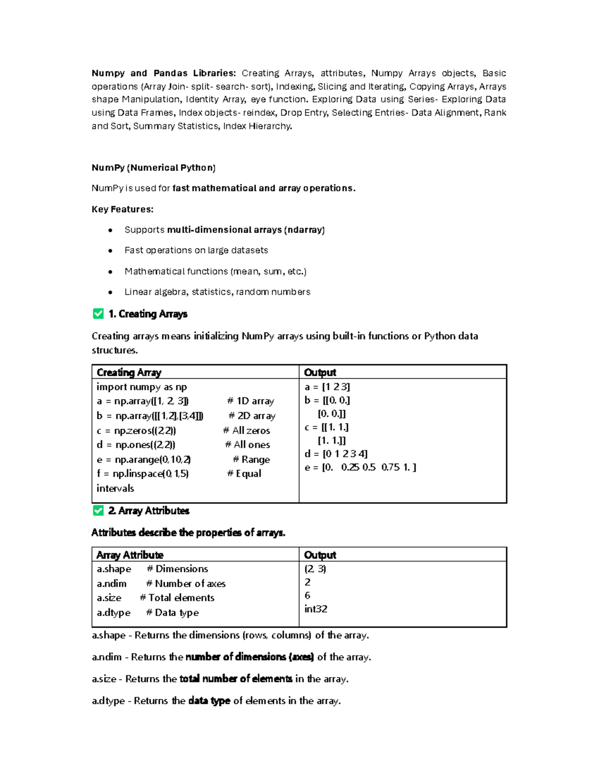 Numpy & Pandas Libraries: Data Manipulation & Visualization Techniques ...
