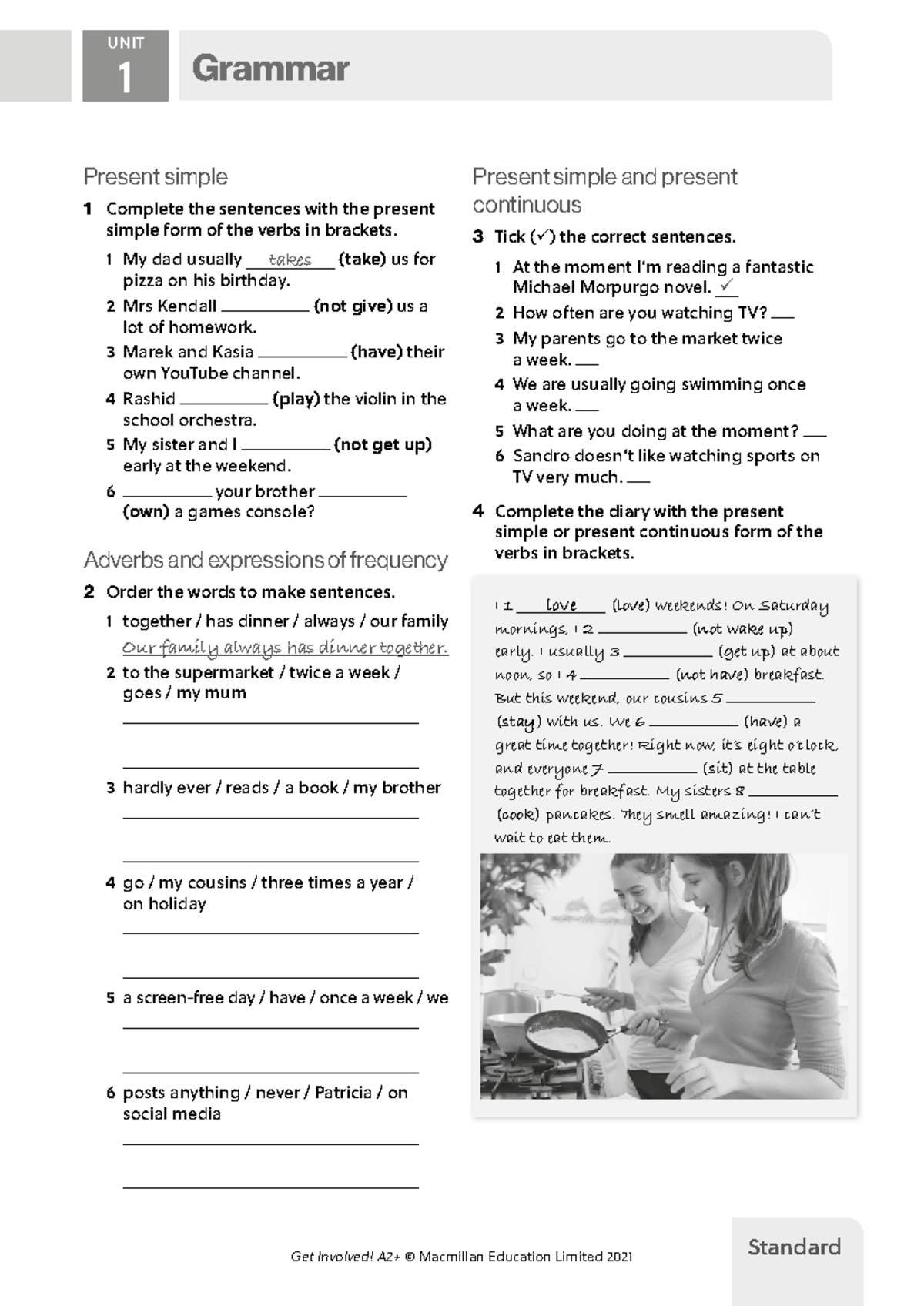 GI A2PLUS U1 Grammar: Present Simple Exercises and Activities - Studocu