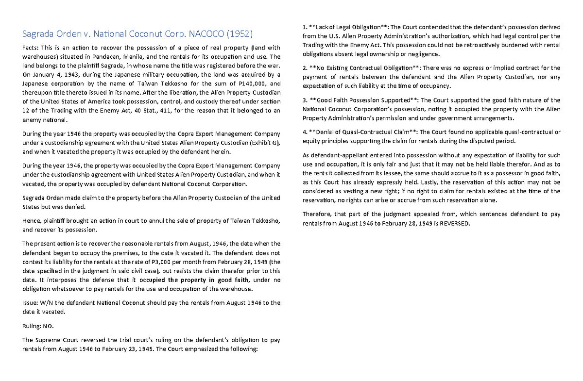 Torts MOD 1: Key Cases and Legal Principles on Negligence - Studocu