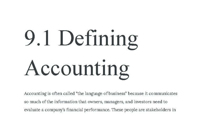 Mgmt 9: Understanding Accounting Principles and Financial Statements ...
