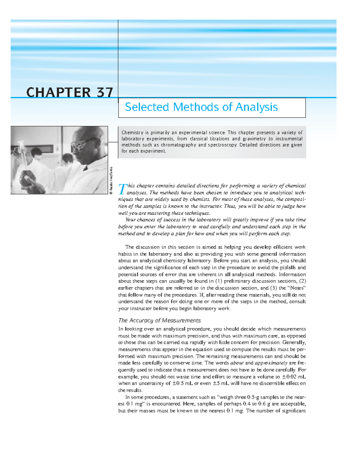 Chapter 37A: Selected methods of analysis in analytical chemistry - Studocu