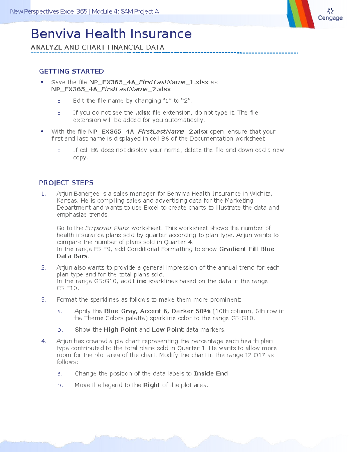 New Perspectives Excel 365 Module 4: SAM Project A Instructions - Studocu