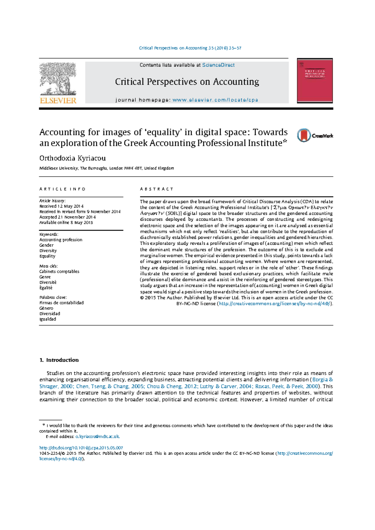 Exploring Gender Representation in Greek Accounting: SOEL's Digital ...