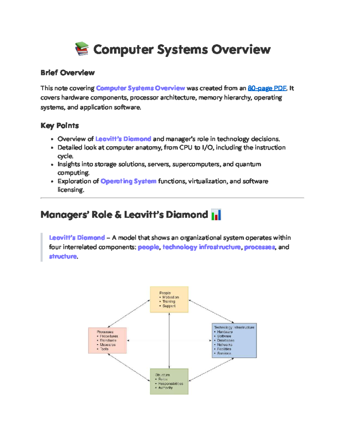 Computer Systems Overview: Key Concepts and Components (CS101) - Studocu