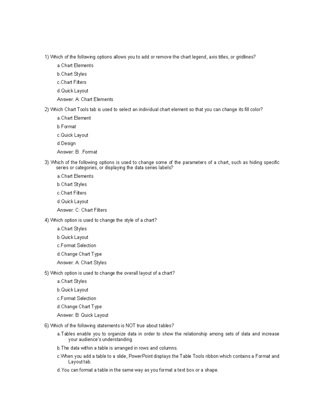 Multiple Choice Questions for Chapter 4 - PPT Review - Studocu