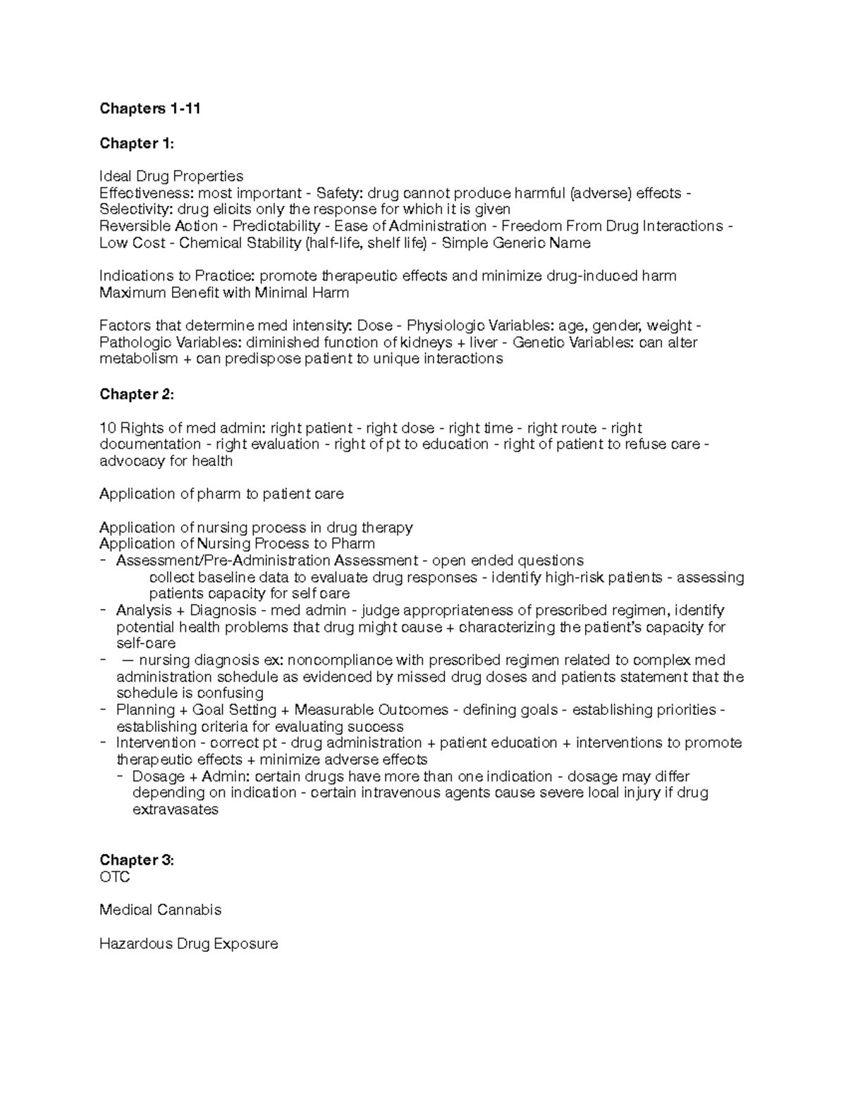 Pharm 101 Final Exam Review: Key Concepts and Drug Properties - Studocu