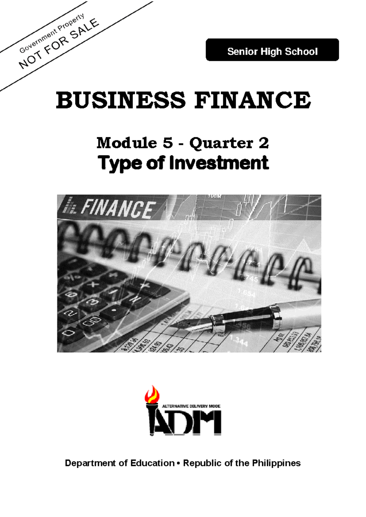 Bus Fin Q2 Mod5 Types of Investment Overview and Activities - Studocu