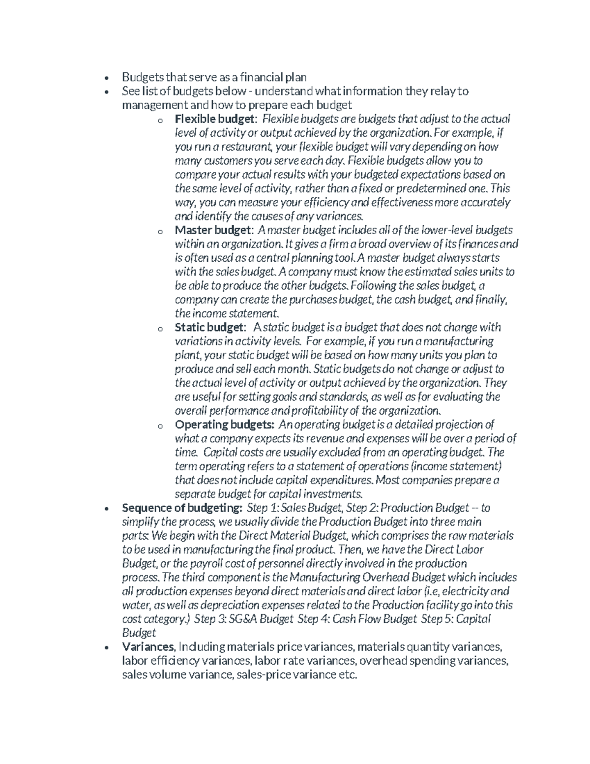 Comprehensive Guide to Budgeting Strategies and Variance Analysis ...