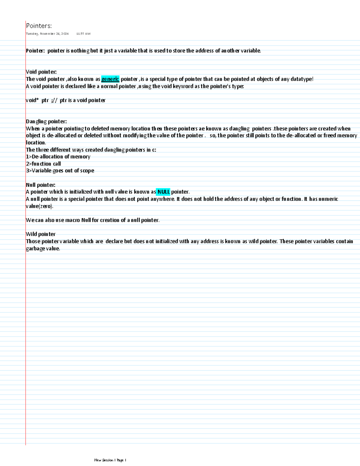 Pointers - Pointer: pointer is nothing but it just a variable that is ...