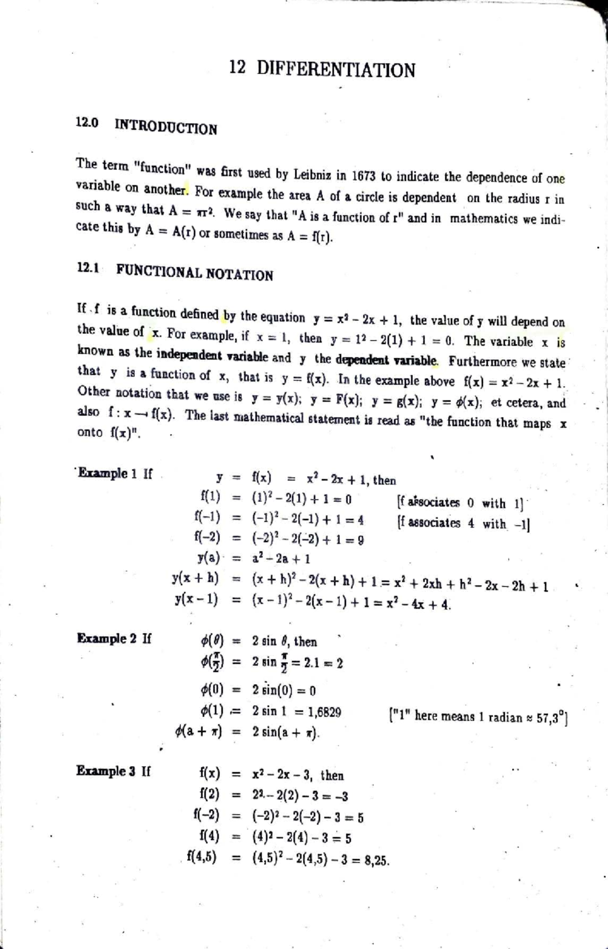TECHNIKON MATHEMATICS 1: Chapter 12 - Differentiation Notes - Studocu
