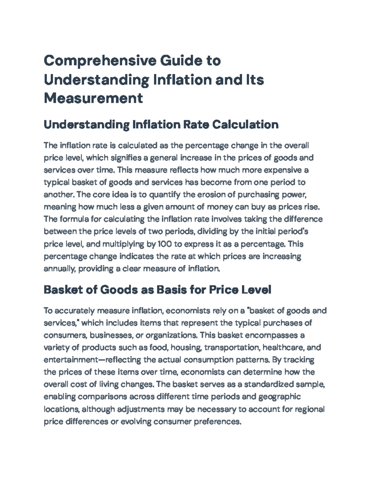Comprehensive Guide to Inflation Dynamics & Indexing Policies - Studocu