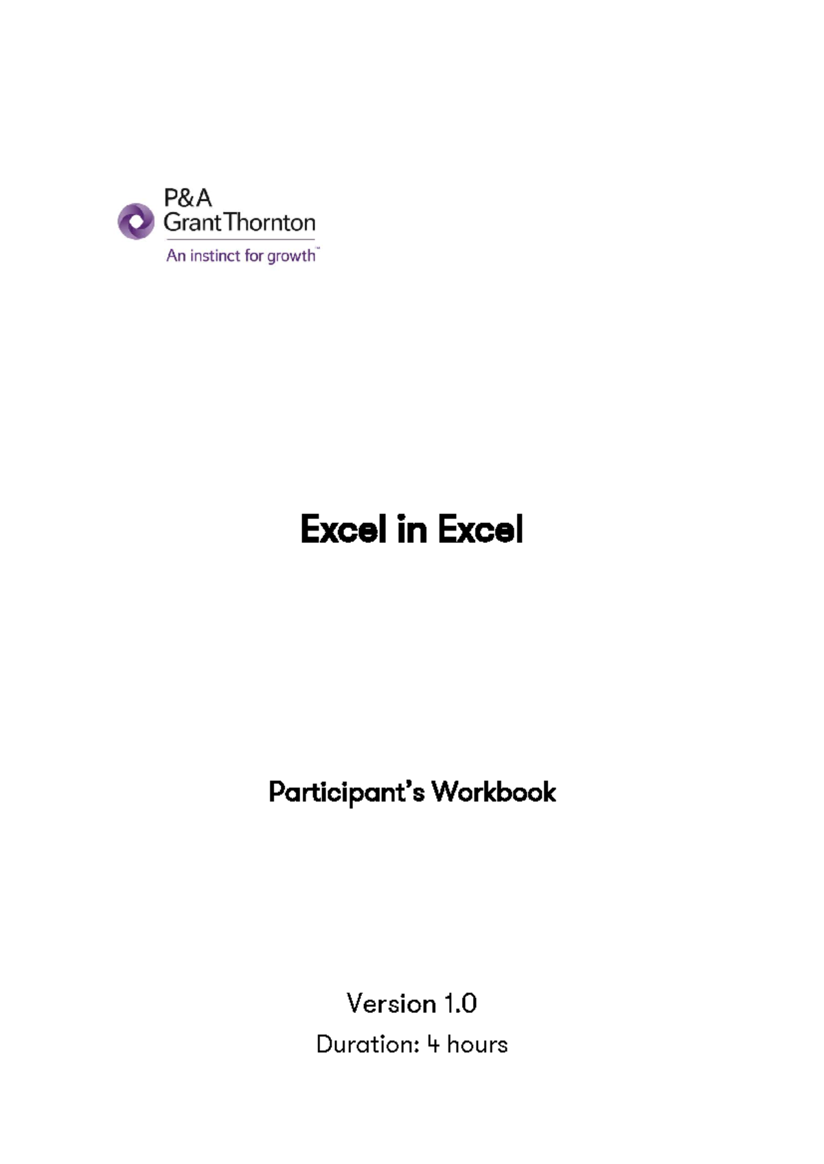 Excel 2016 Training: Workbook for Conditional Formatting & Functions ...