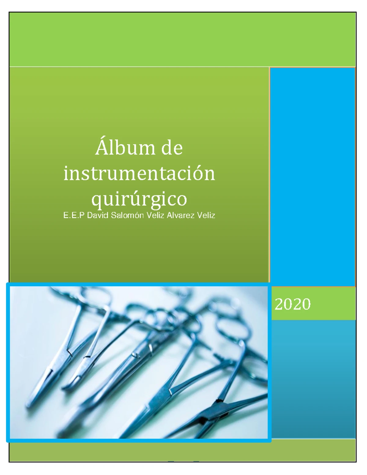 Album de instrumental Quirurgico - 2020 Álbum de instrumentación ...