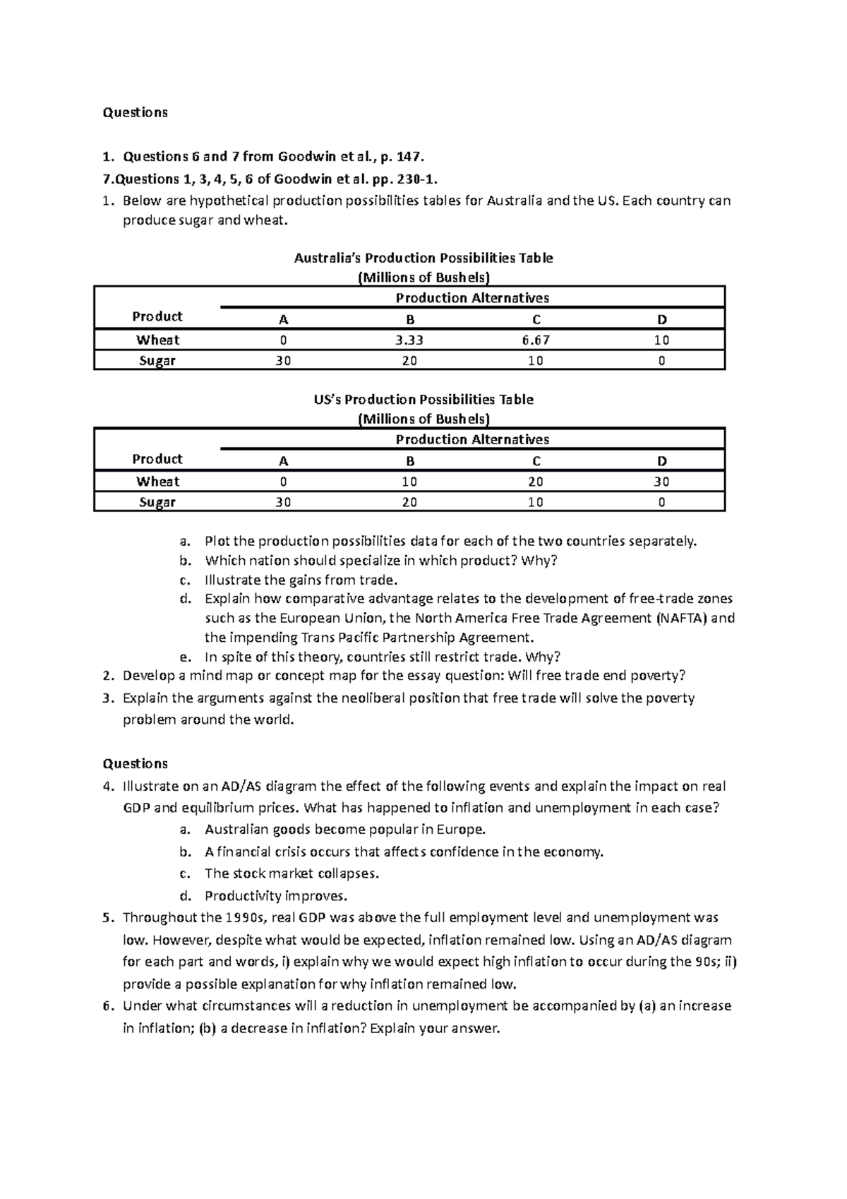 Guide to Questions & Answers for ECO 101 Exam Preparation - Studocu
