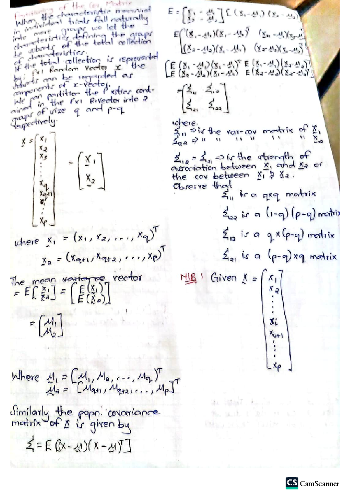 Probability and Statistics 4: Matrix Characteristics and Covariance ...