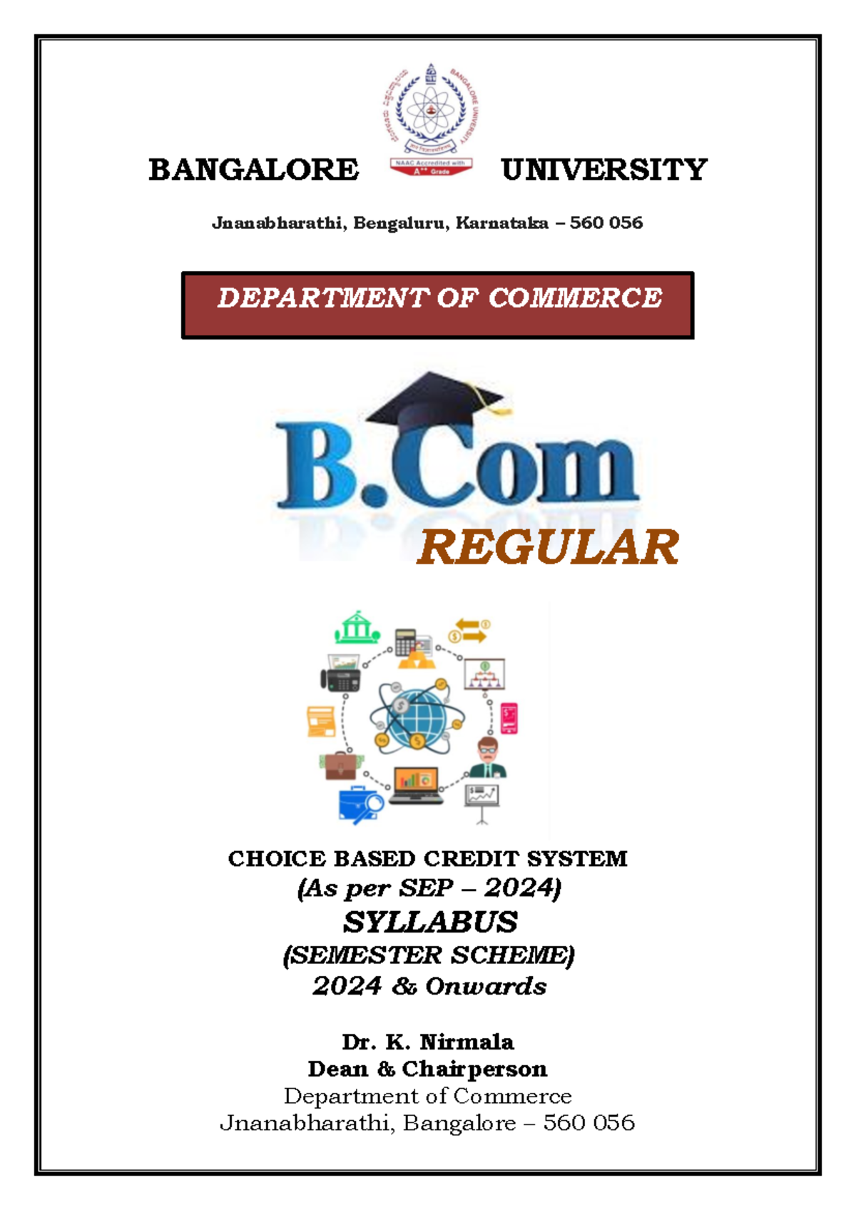 B.Com (Regular) SEP Course Curriculum Overview (Semesters I-IV) - Studocu