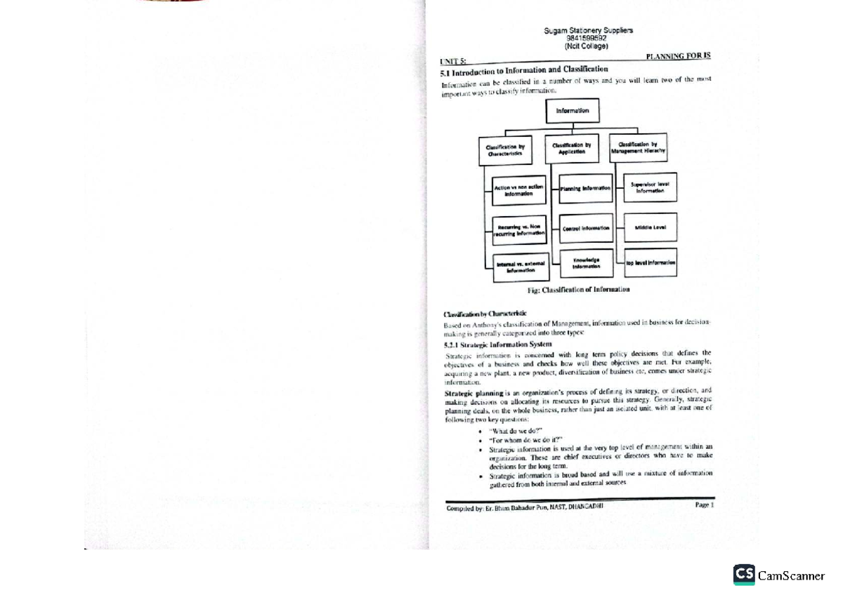 Unit 5: Planning for Information Systems (CS) - Comprehensive Notes ...