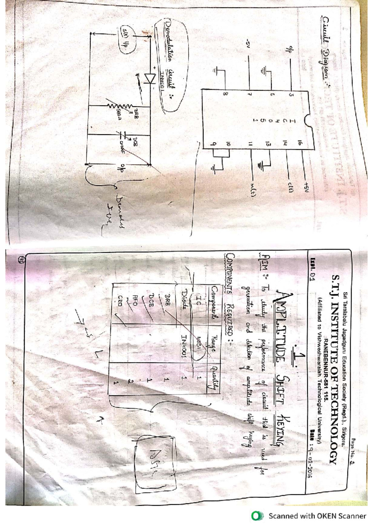 Digital Communication Lab Record: Amplitude & Frequency Shift Keying ...