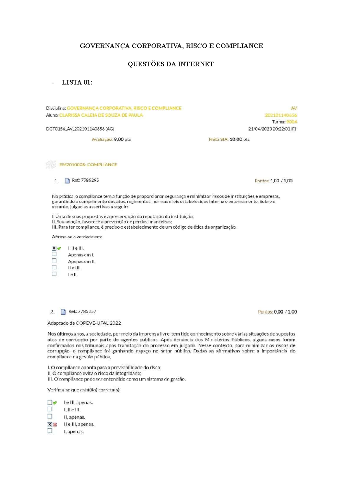 Governança Corporativa, Risco E Compliance Estudar - Governança ...