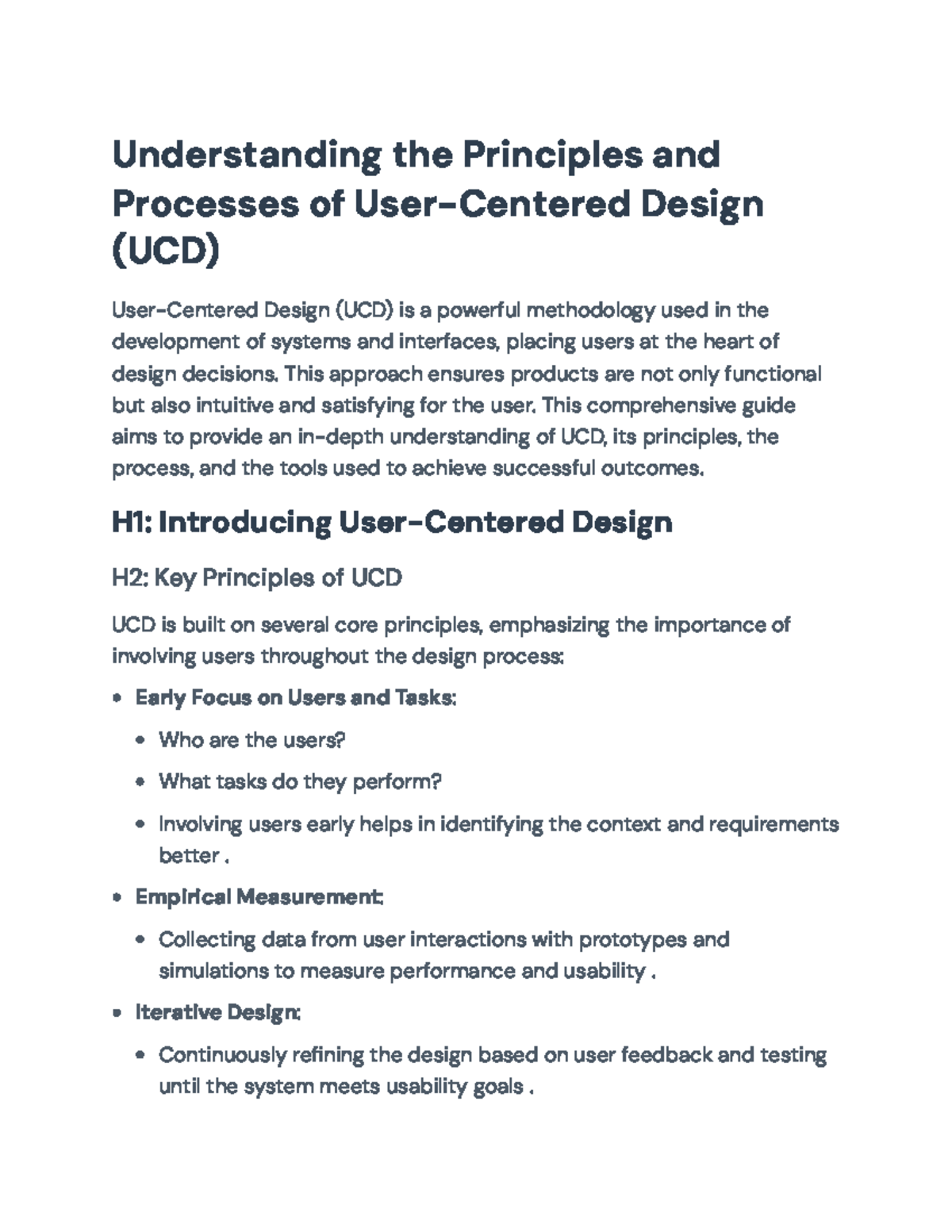 Understanding User-Centered Design (UCD): Principles and Processes ...