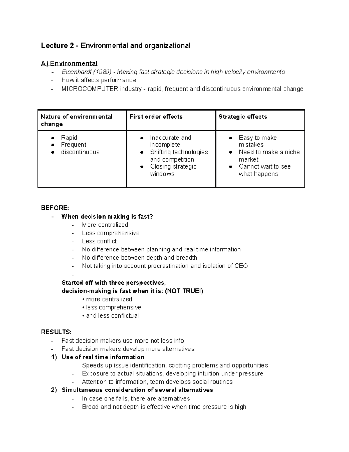 SDM - Lecture Notes: Hoorcolleges 2-10 Samenvattingen en Analyse ...