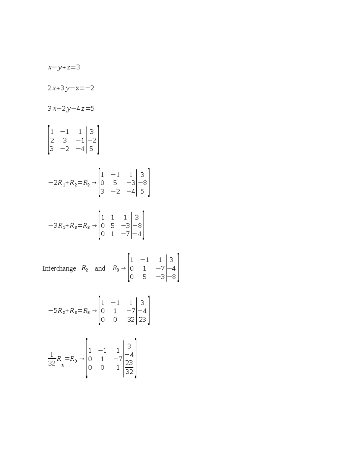 MATH 1201 Unit 6 Discussion Forum on Linear Equations & Solutions - Studocu