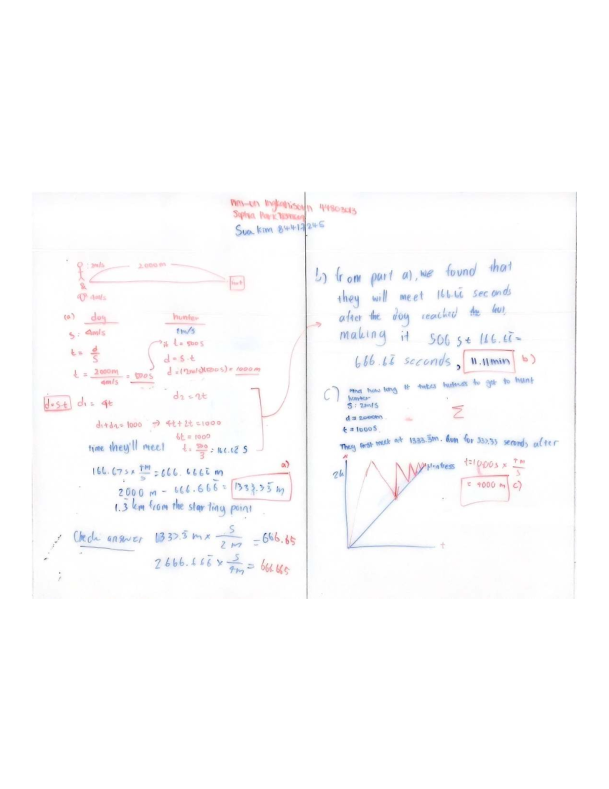 Physics Tutorial 1: Motion Analysis and Meeting Points - Studocu