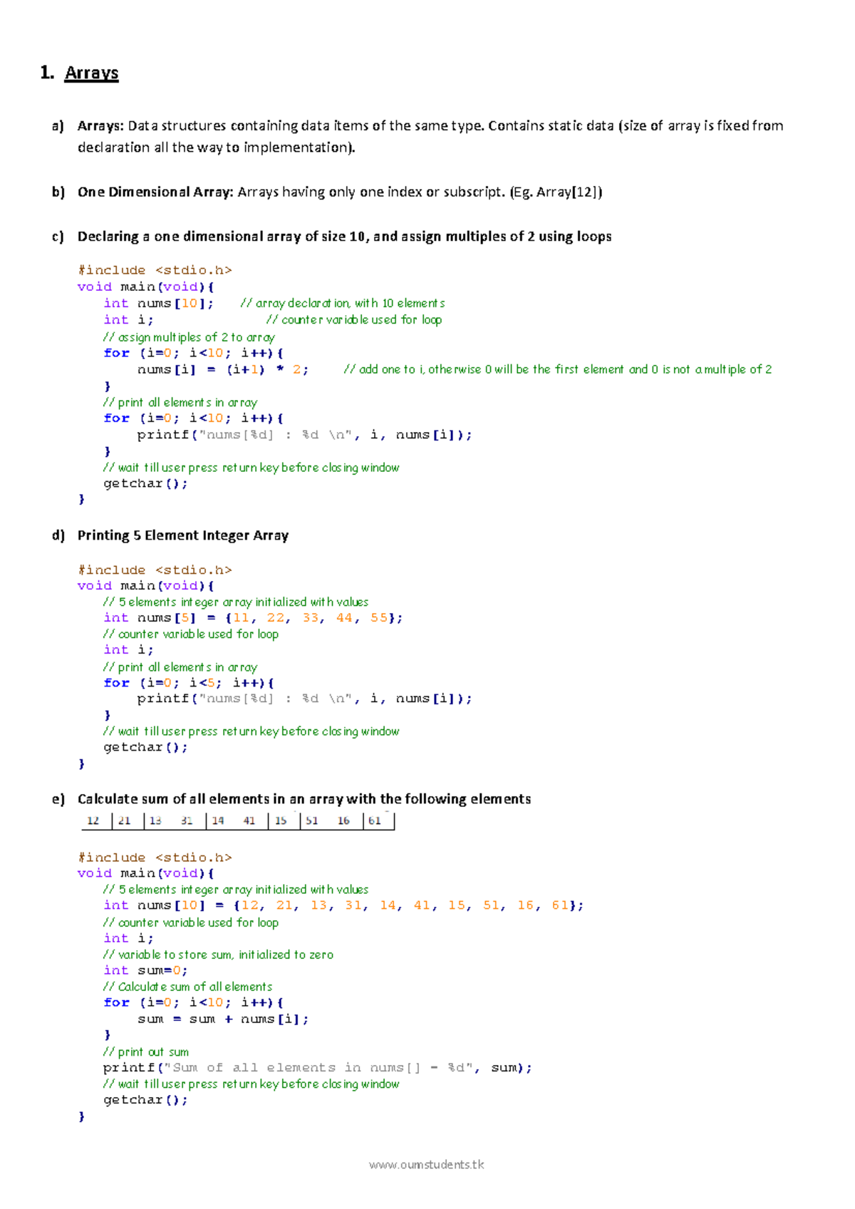 C ds-module-summary - C Language based Data Structure notes - 1. a ...