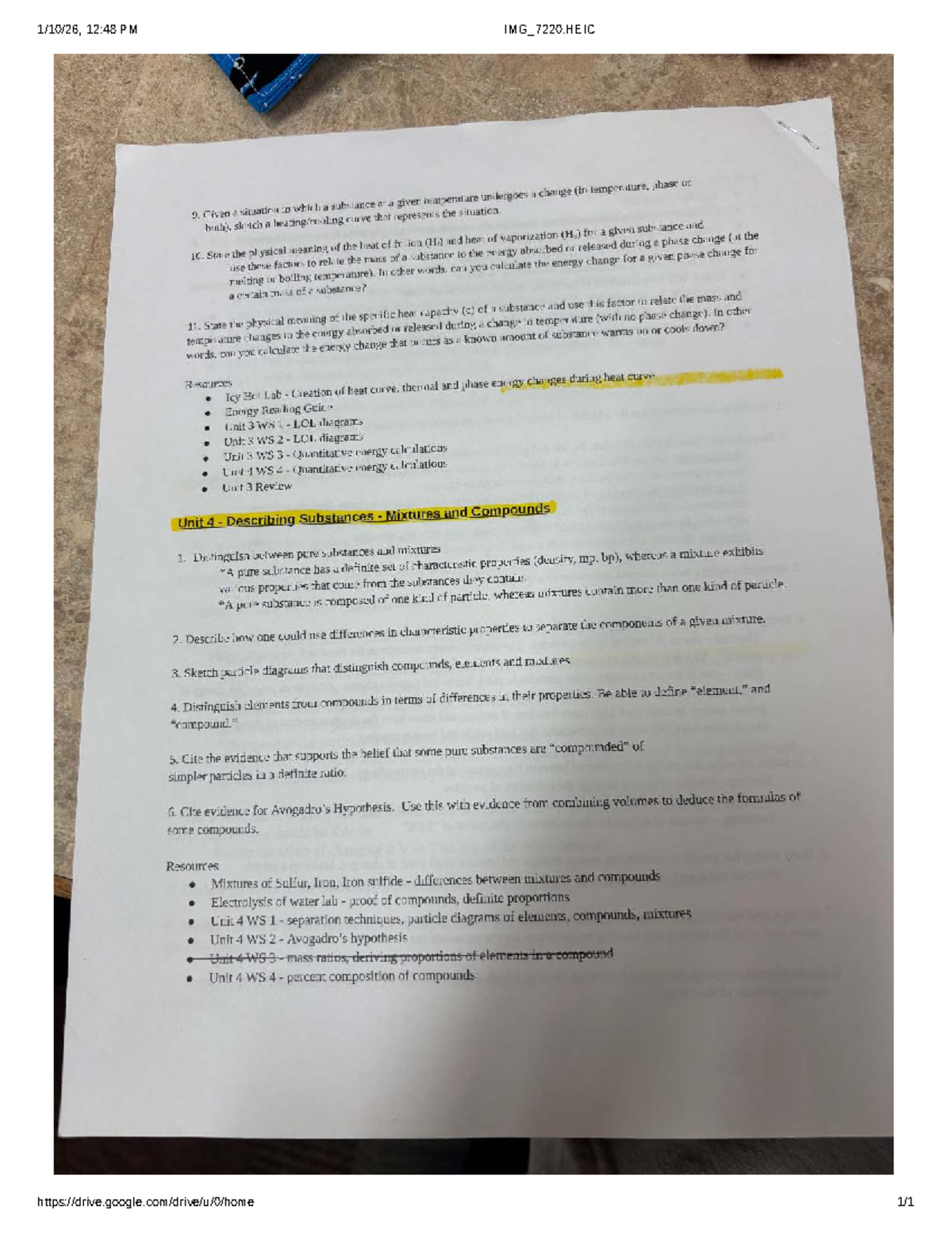 Chem 101 - Exam Study Guide: Phase Changes & Mixtures - Studocu