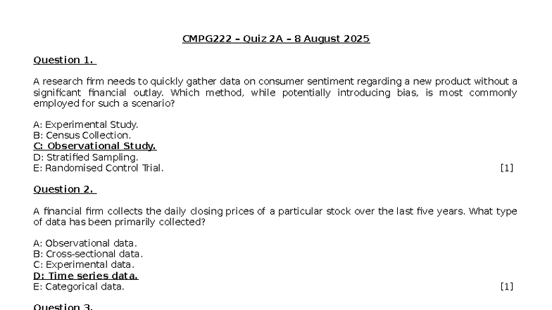 Quiz 2A Memo on Chapter 2 - Consumer Sentiment & Data Types - Studocu
