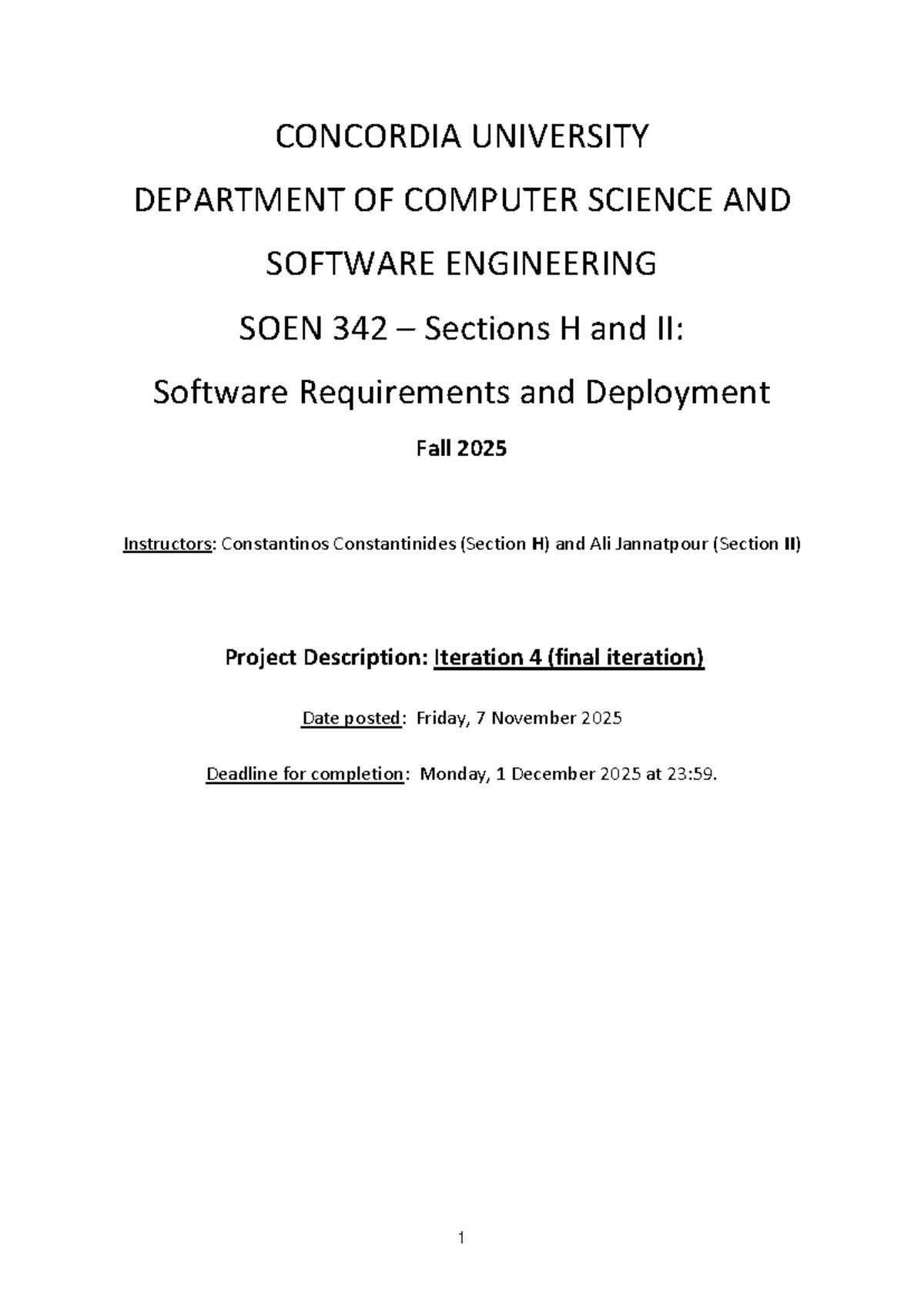 SOEN 342 Final Project: Iteration 4 - Software Requirements ...