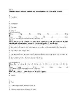 [Solved] Trnh by ni dung quy lut chuyn ho t nhng s thay i v lng thnh ...