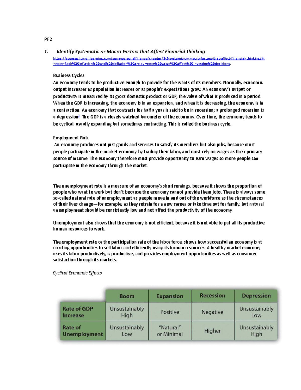 PF2 lecture 2 - Systematic factors affecting financial thinking and ...