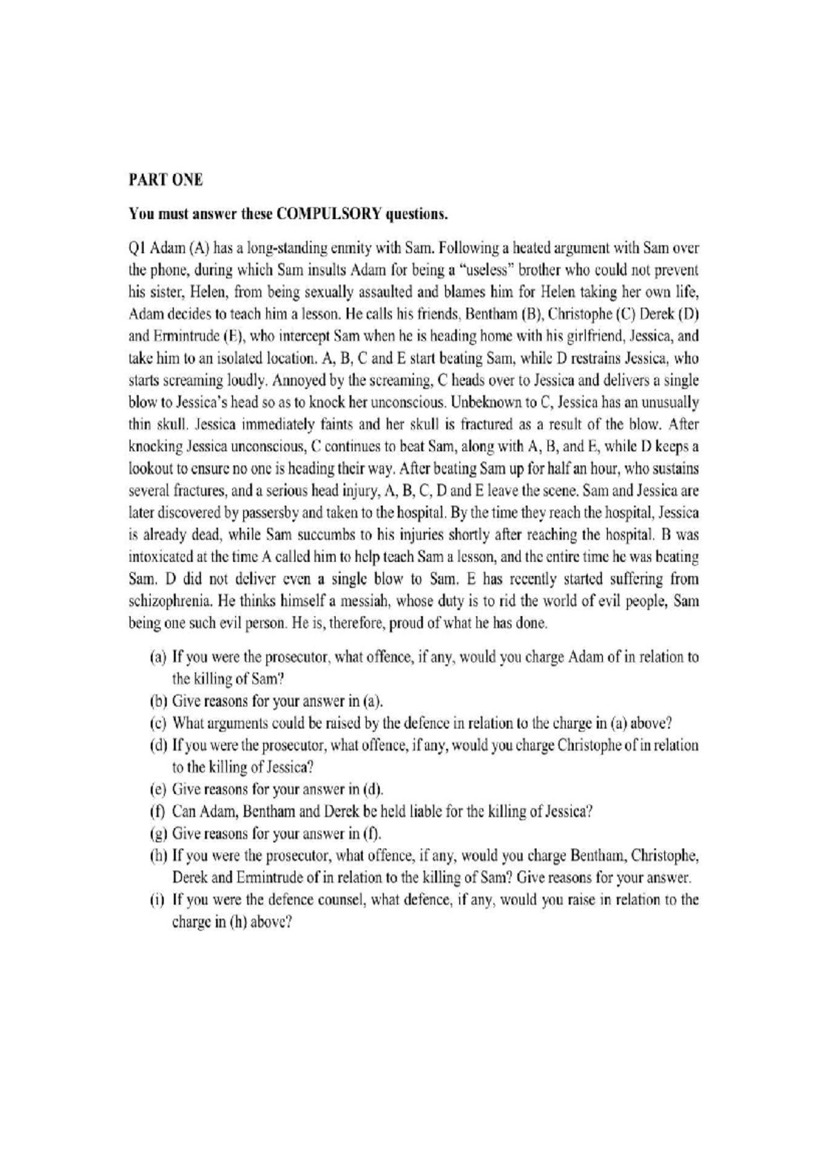 Homicide Law Analysis: Murder vs. Constructive Manslaughter (LAW101 ...