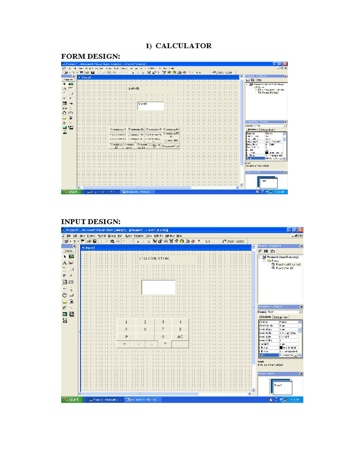 VB Programming: Calculator & Form Design Concepts for Exam Prep - Studocu