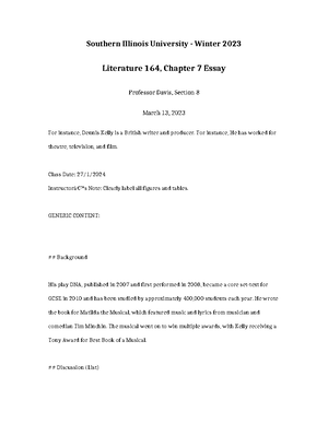Literature 164 Chapter 1 Flashcards - Southern Illinois University ...