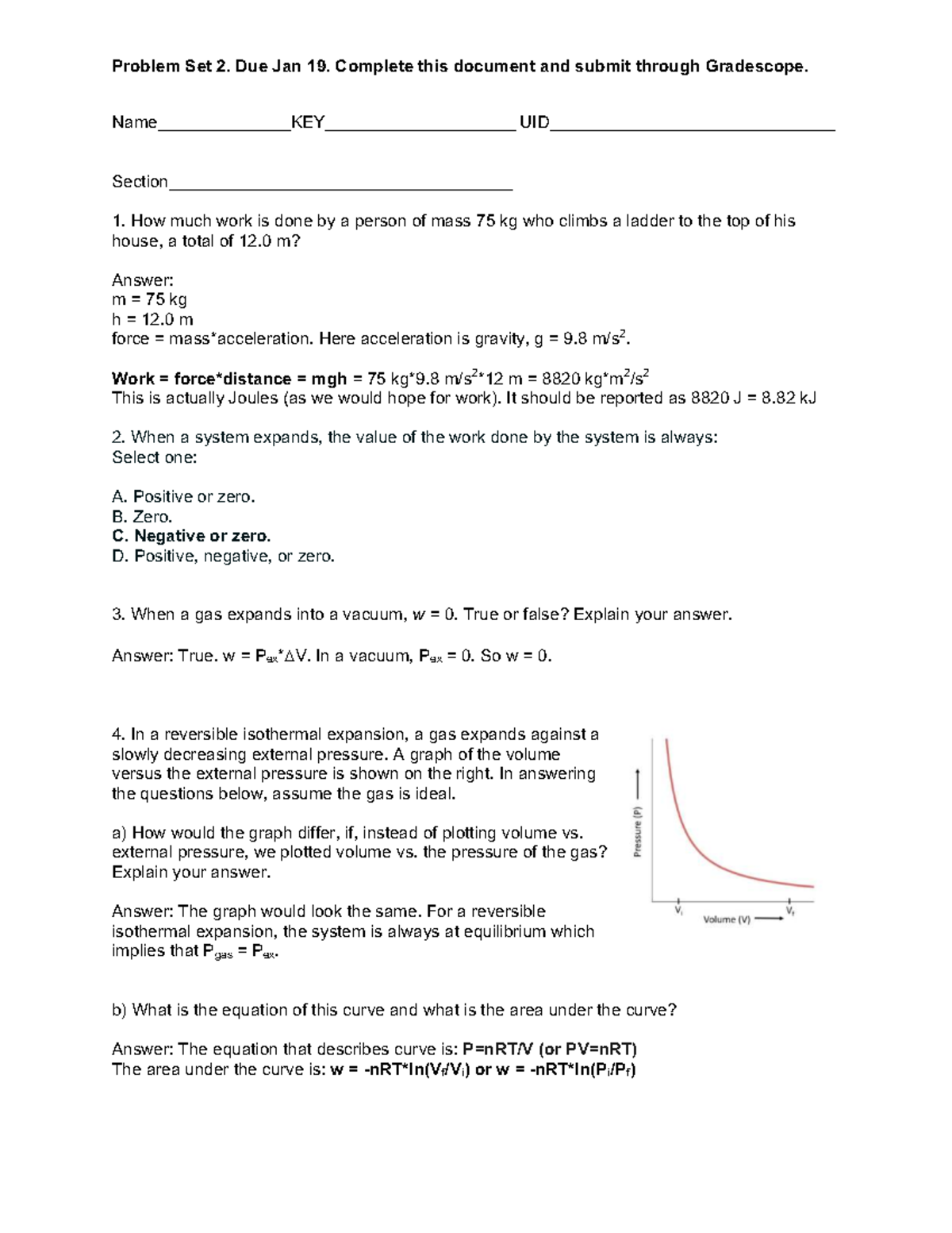 PS2 - Problem Set 2 Solutions and Answers - Studocu
