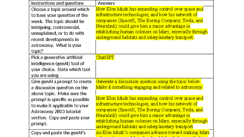 Astronomy 2B03 - Question of the week assignment - Instructions and ...