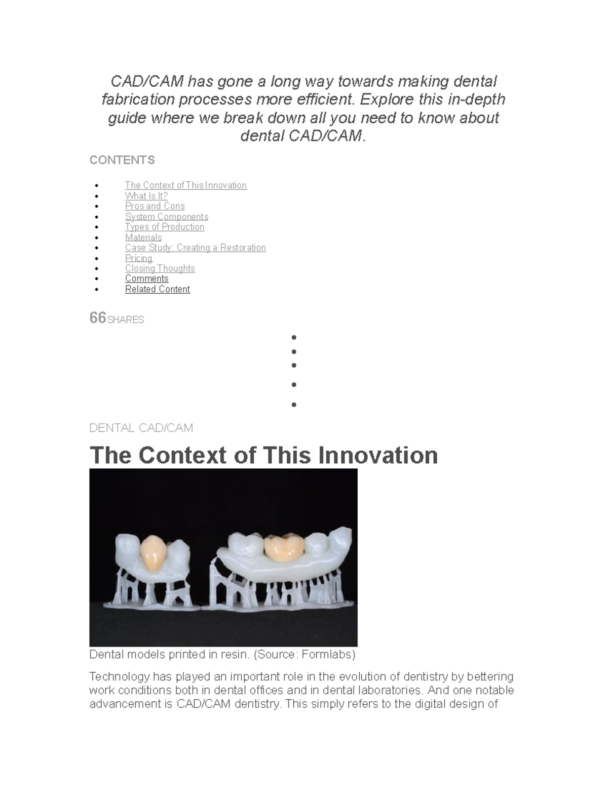 CAD/CAM in Dentistry: An In-Depth Study on Efficiency and Innovation ...