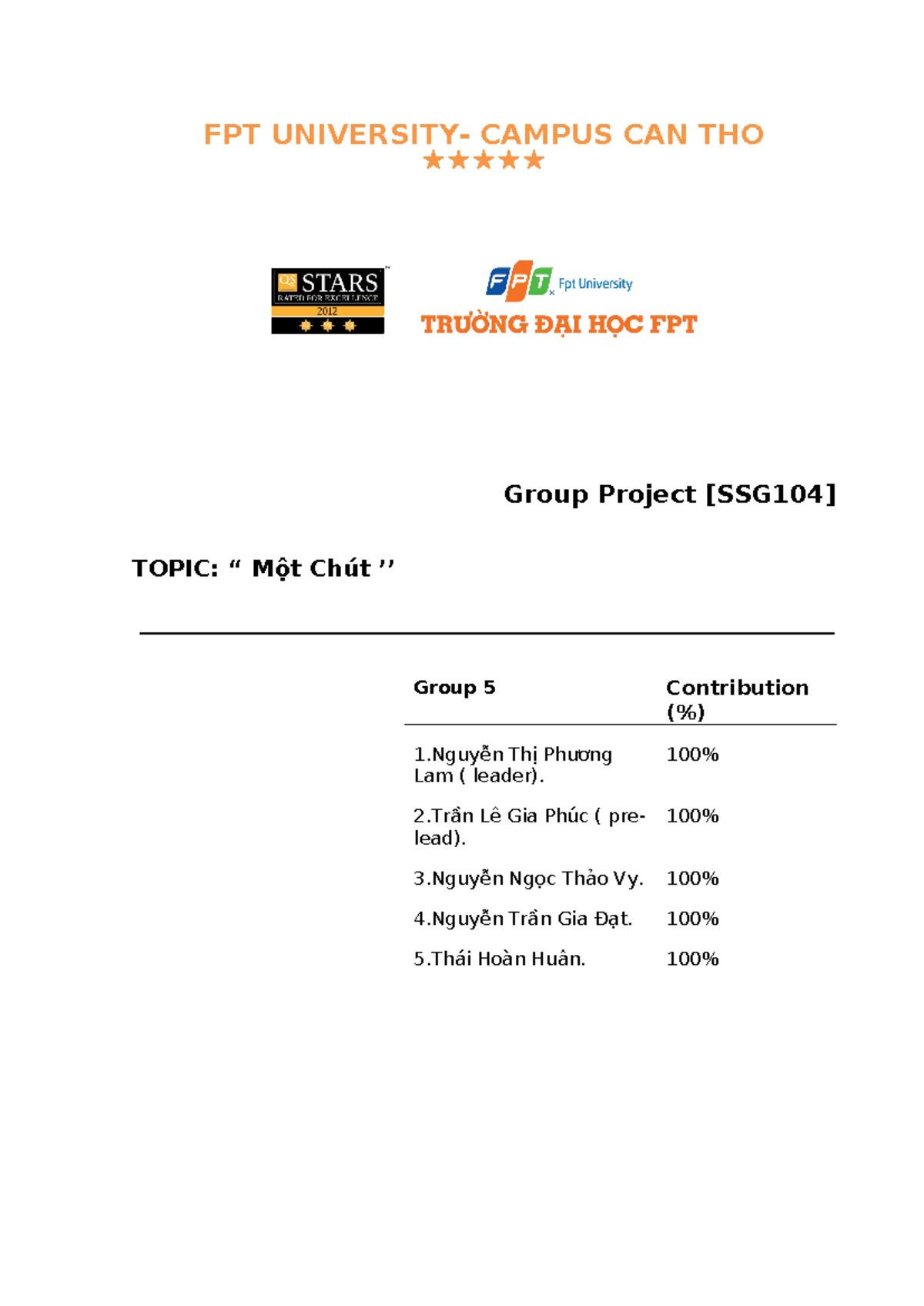 Project Proposal: 