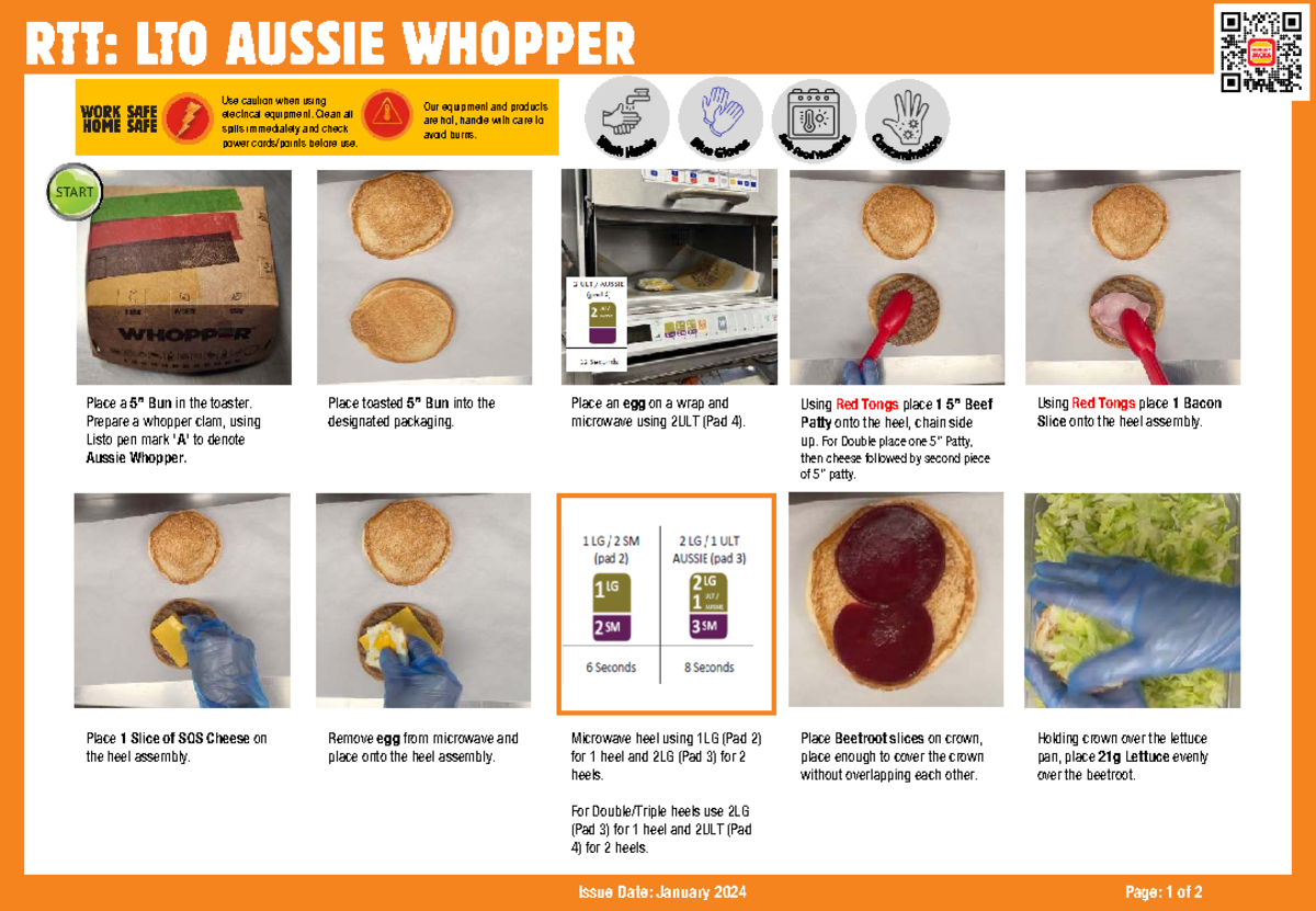 RTT: LTO Aussie Whopper Assembly Instructions - Jan 2024 - Studocu