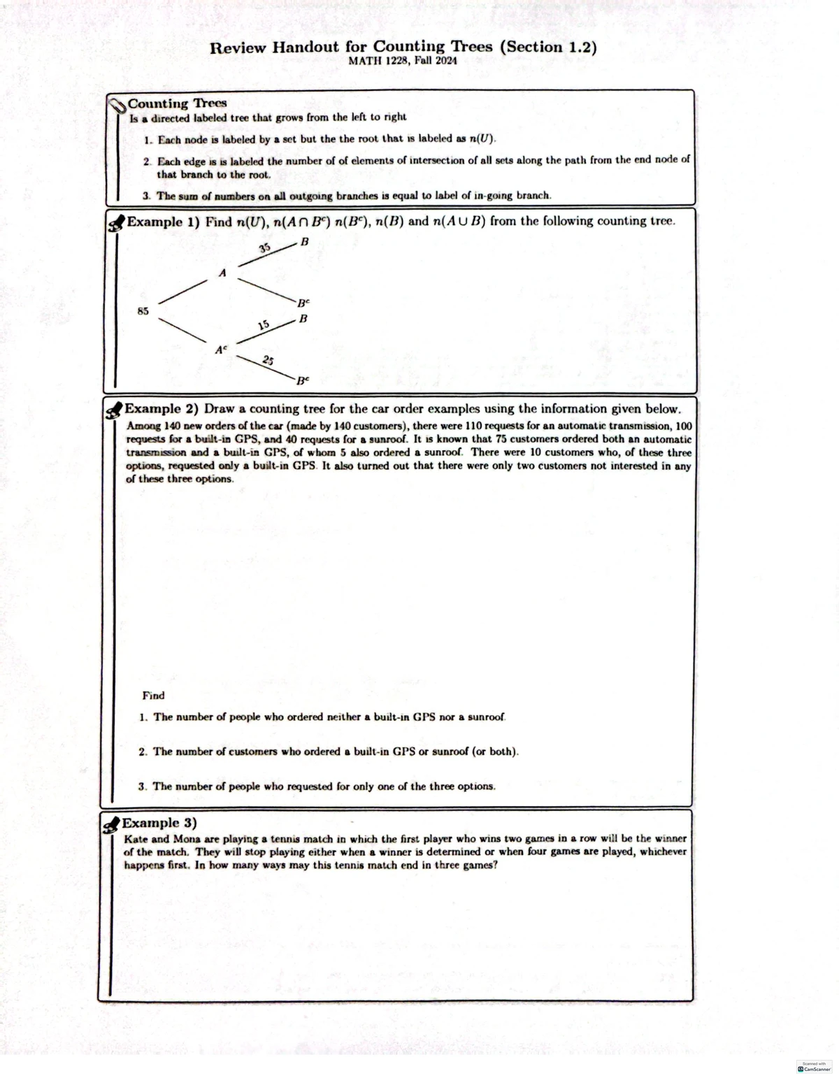 MATH 1228 Winter 2022 Test 1 Practice Exam Guide - Studocu