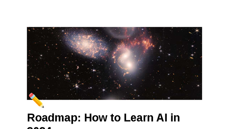 AI Learning Roadmap 2024: Essential Skills & Resources - Studocu