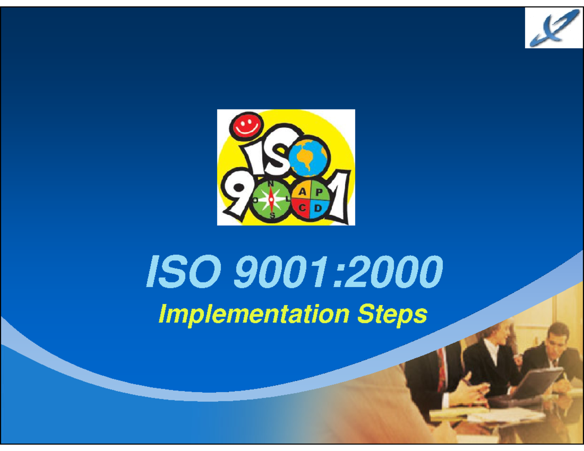 ISO 9001 Implementation Steps: A Guide to Certification Process - Studocu