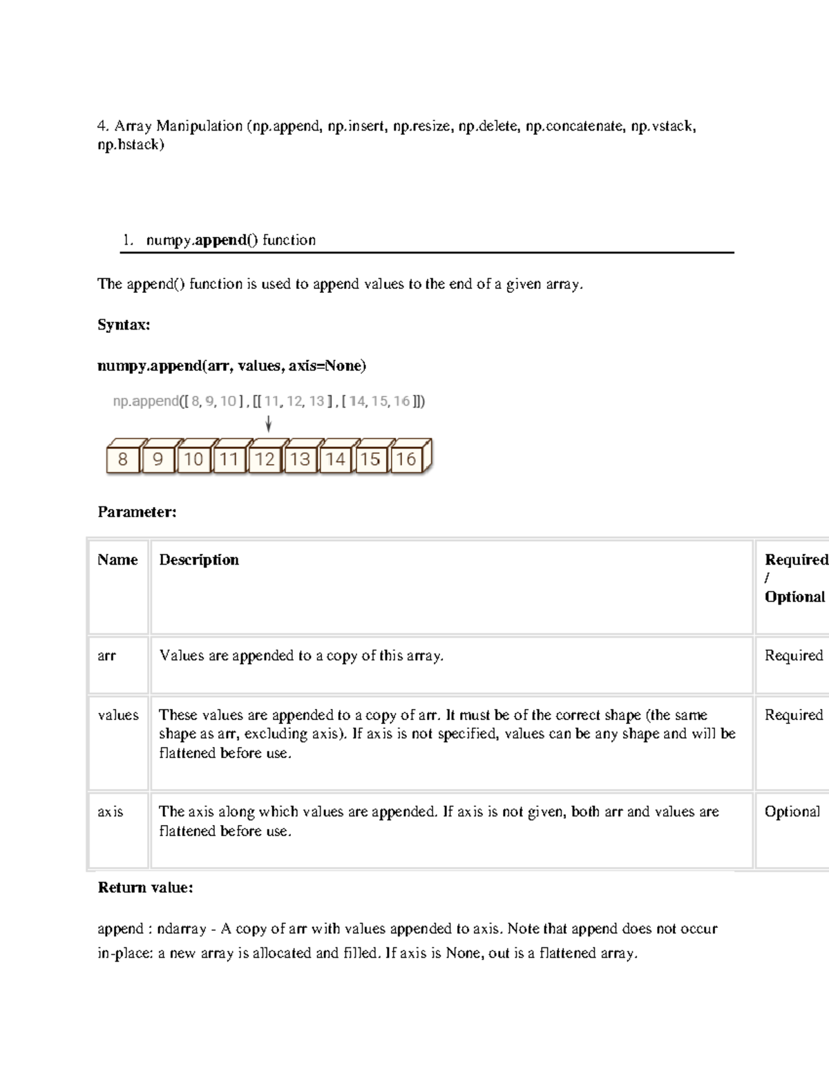 Numpy-Exercise-4 - numpy lab - Array Manipulation (np, np, np, np, np ...