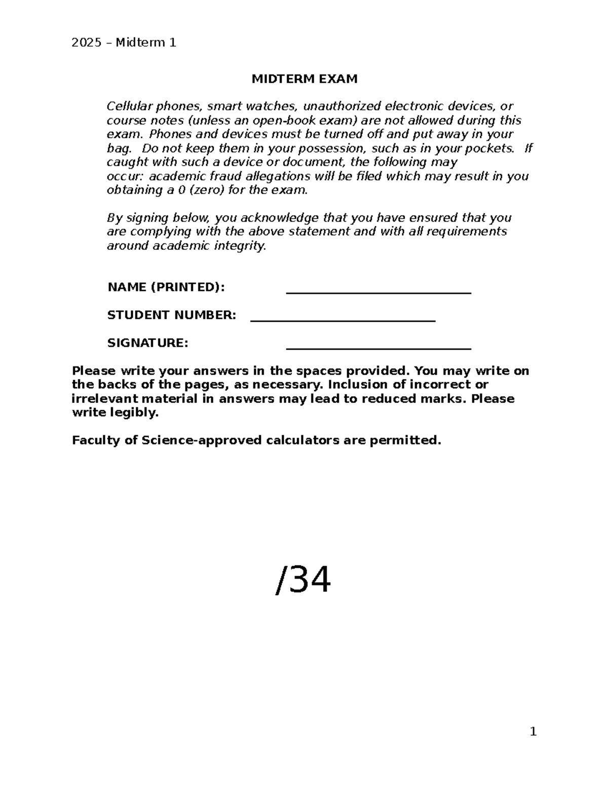 2025 Midterm 1 Exam Answers: Ecology and Biogeography Insights - Studocu